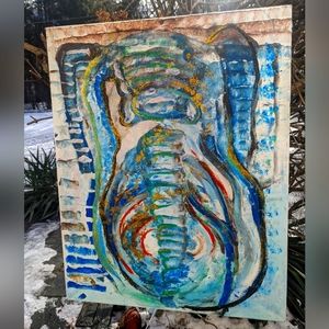 Original Abstract Elephant